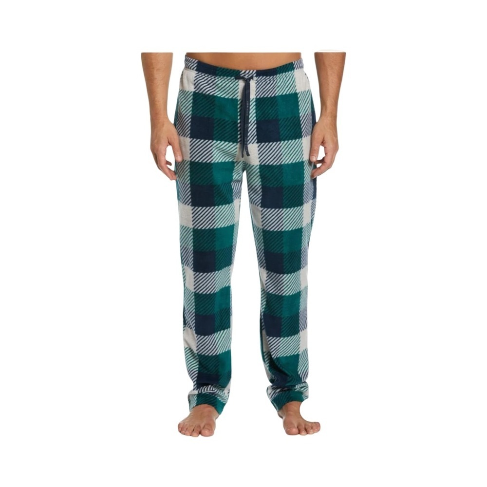 Perry Ellis Portfolio Fleece Plaid Sleep Lounge Pants NWT Size M